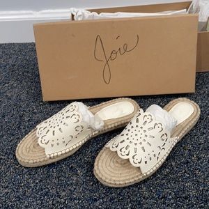 Brand new size 6 white Joie sandals!